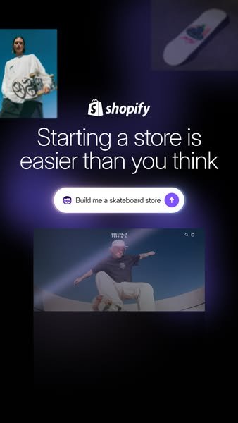 Real Shopify Meta ad: From blank page to store with AI — 25 days running, early test